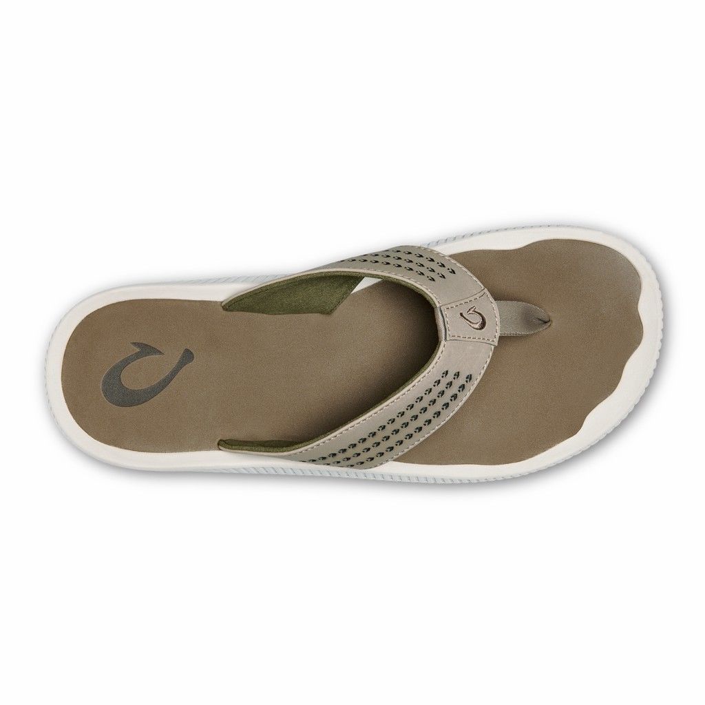 Sandalias Olukai Ulele - Chanclas Hombre Beige 20046-852